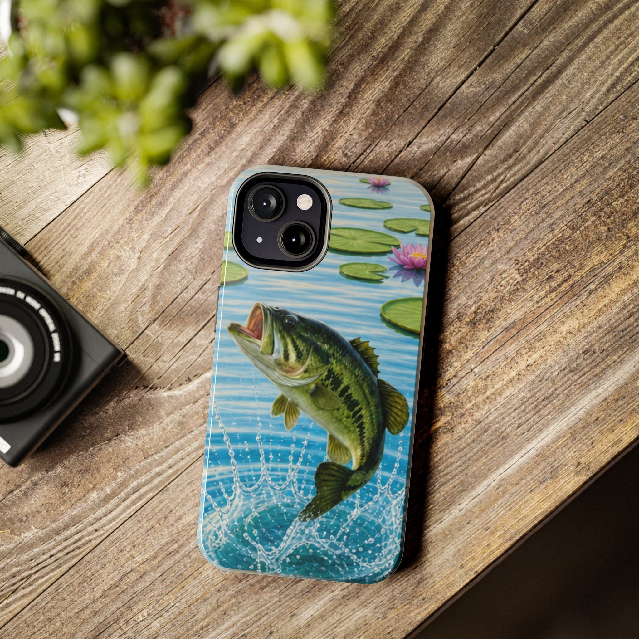 Largemouth Bass Jumping Phone Case | Tough Phone Case