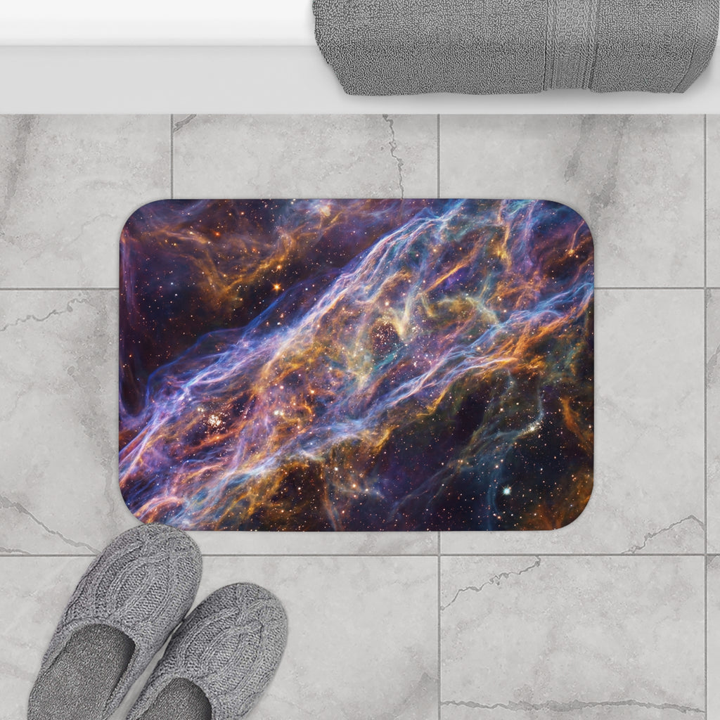 Cosmic Nebula Bath Mat / Galaxy Space Bathroom Decor
