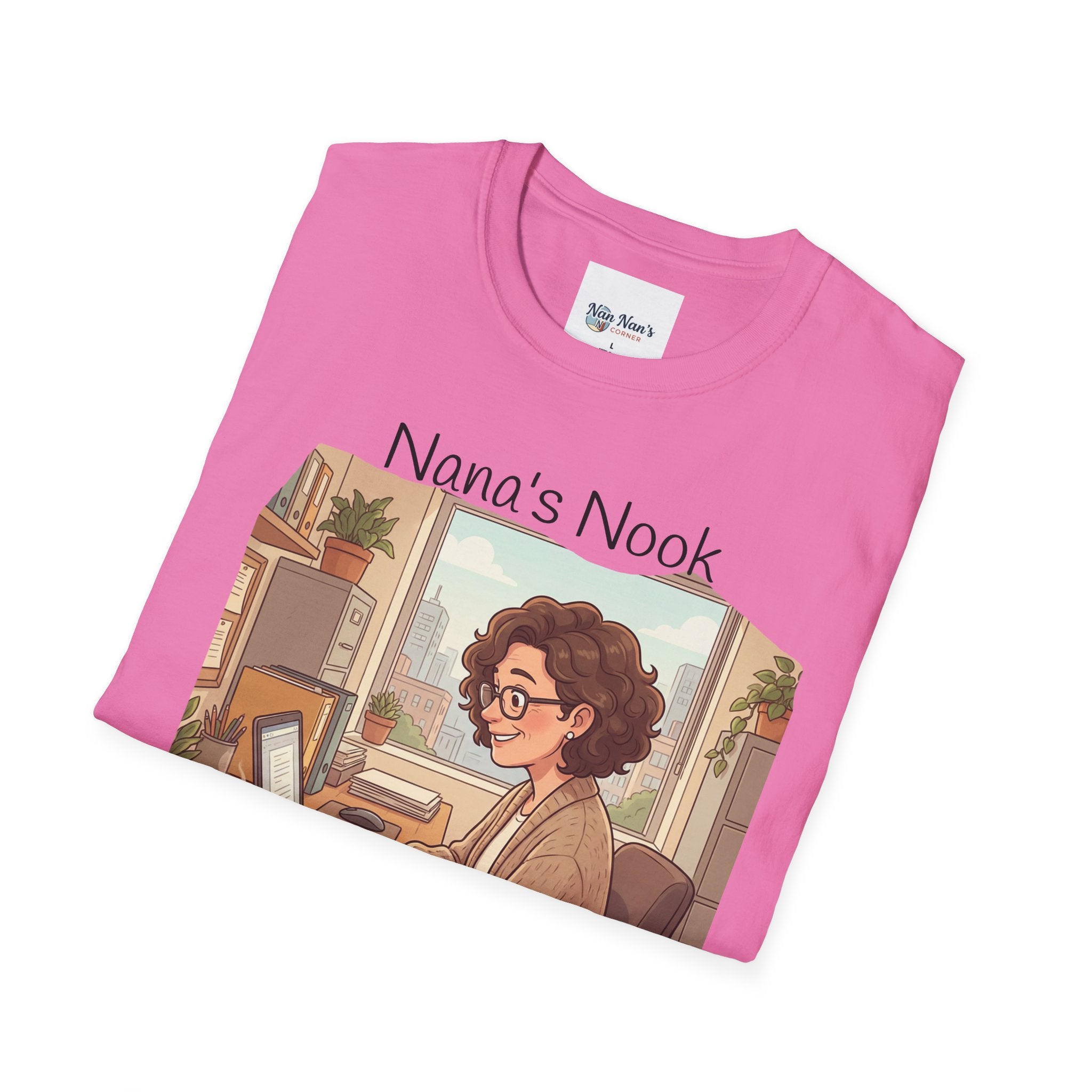 T-Shirt / "Nana's Nook: My Manager Has Whiskers" Cozy Grandma Cat Lover Tee