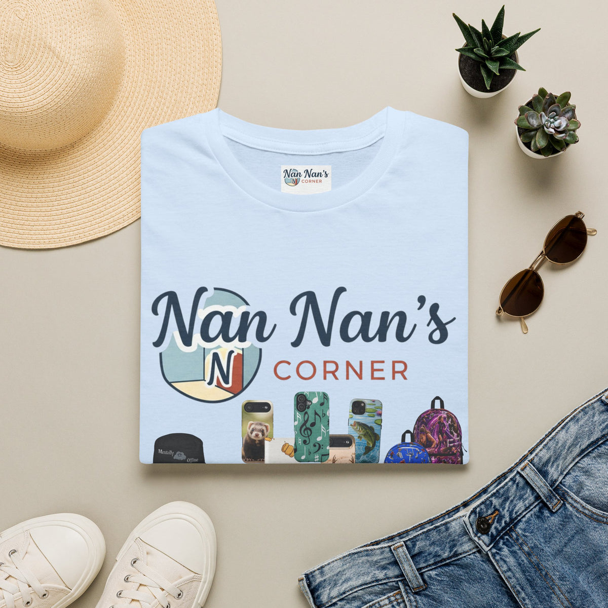 Nan Nan's Corner Unisex Logo Graphic T-Shirt – Boutique Cotton Tee