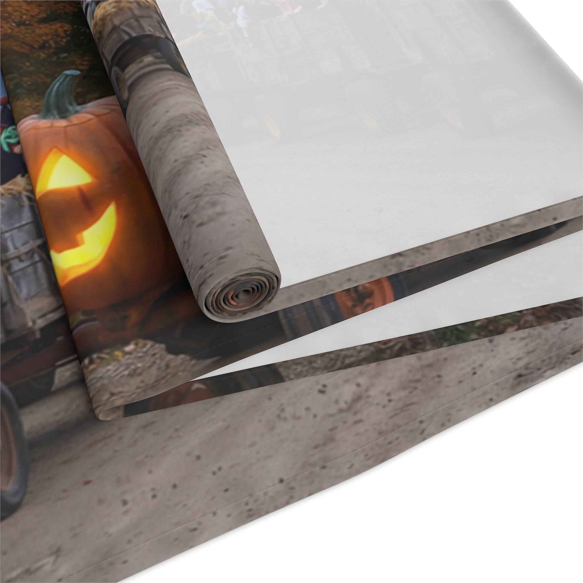 Halloween Pumpkin & Full Moon Table Runner