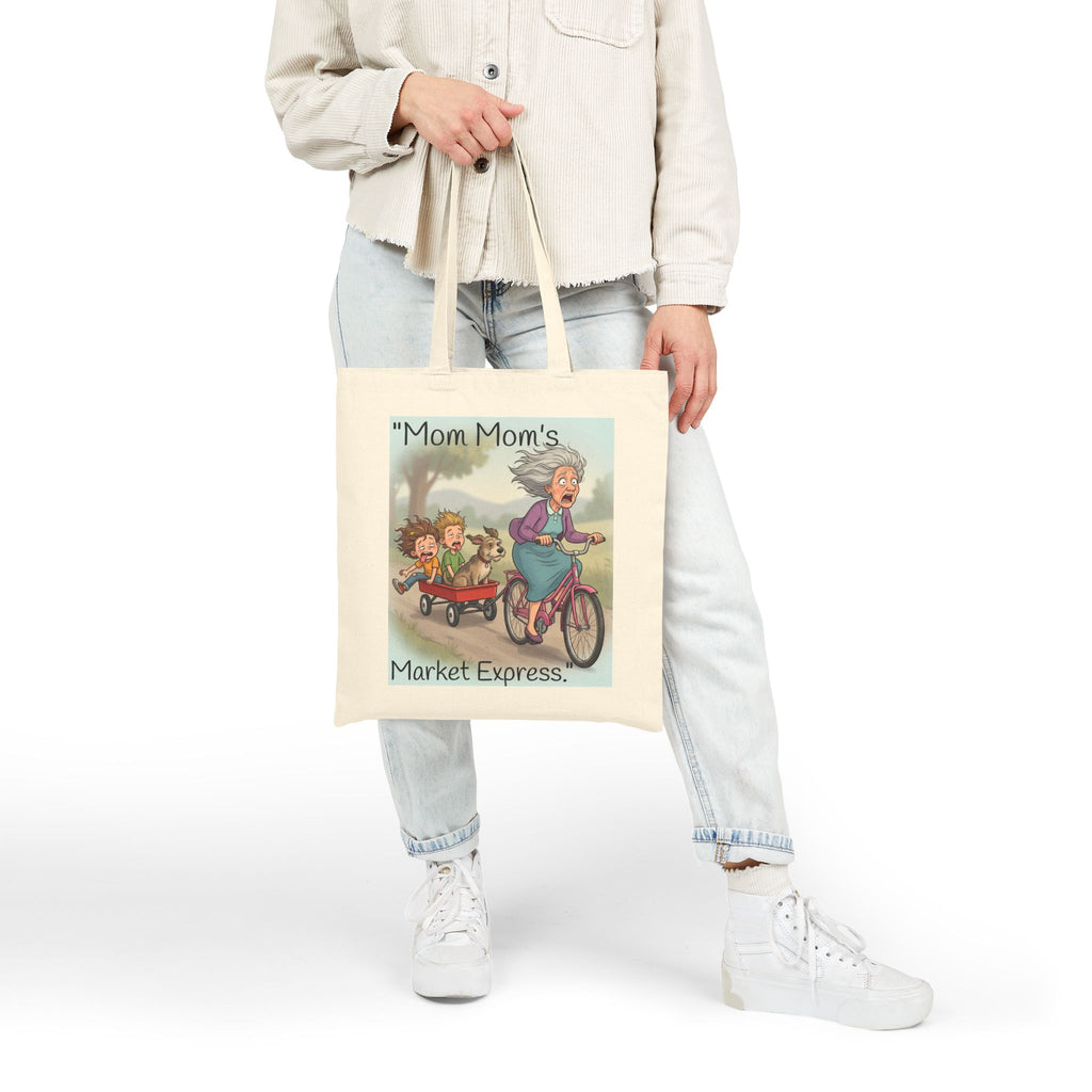 Tote Bag / "Mom Mom's Market Express" Funny Grandma Grocery Tote