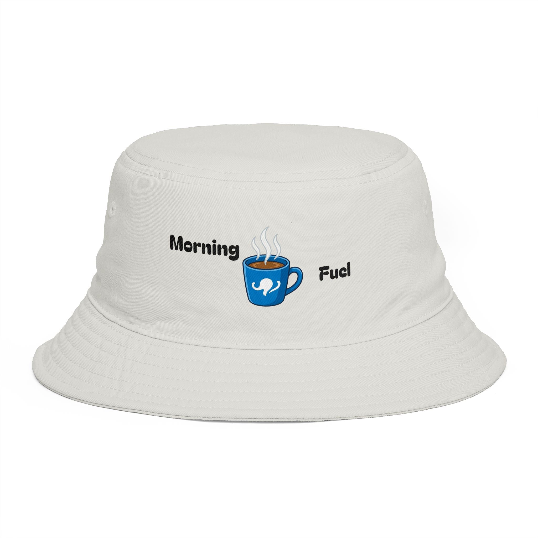 Morning Fuel Coffee Cup Bucket Hat | Steaming Coffee Graphic