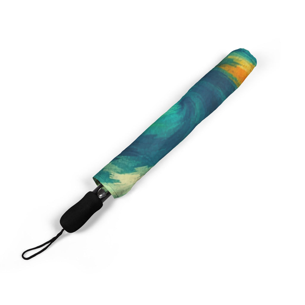 Musical Notes Swirl Umbrella | Colorful Music Pattern Foldable Umbrella