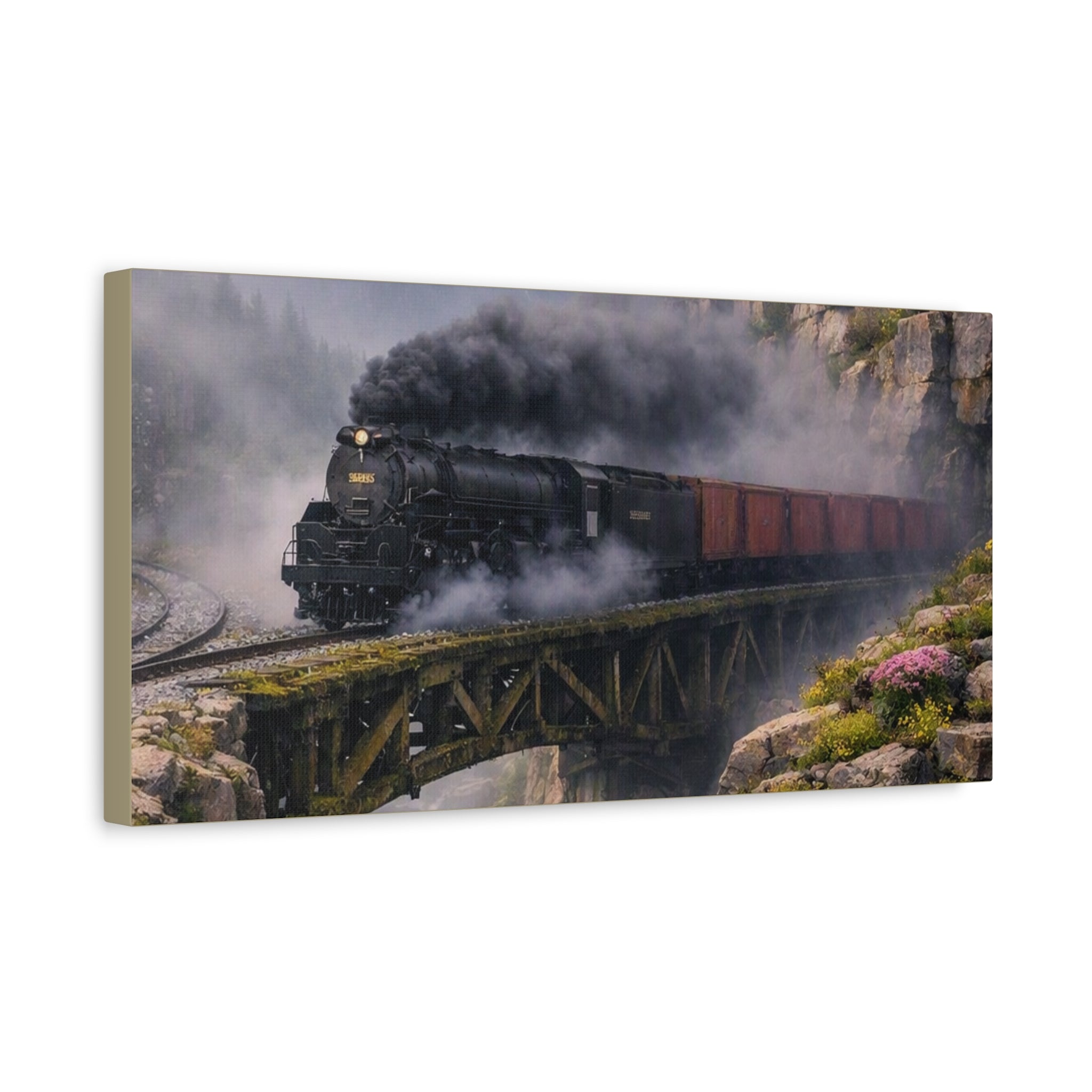 Rails Through the Wilderness/Matte Canvas, Stretched, 1.25"