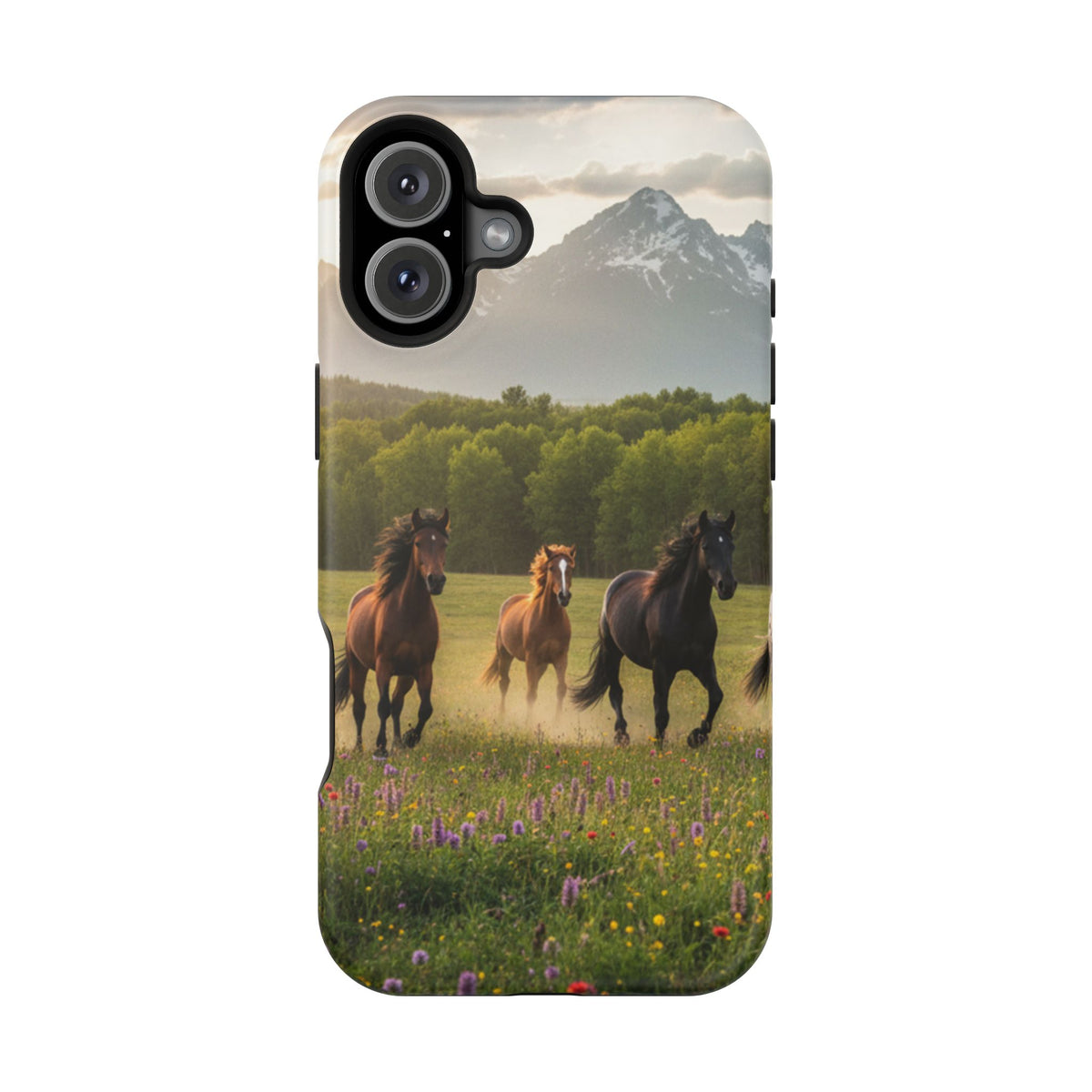 Running Horses Phone Case | Magnetic Impact-Resistant Case