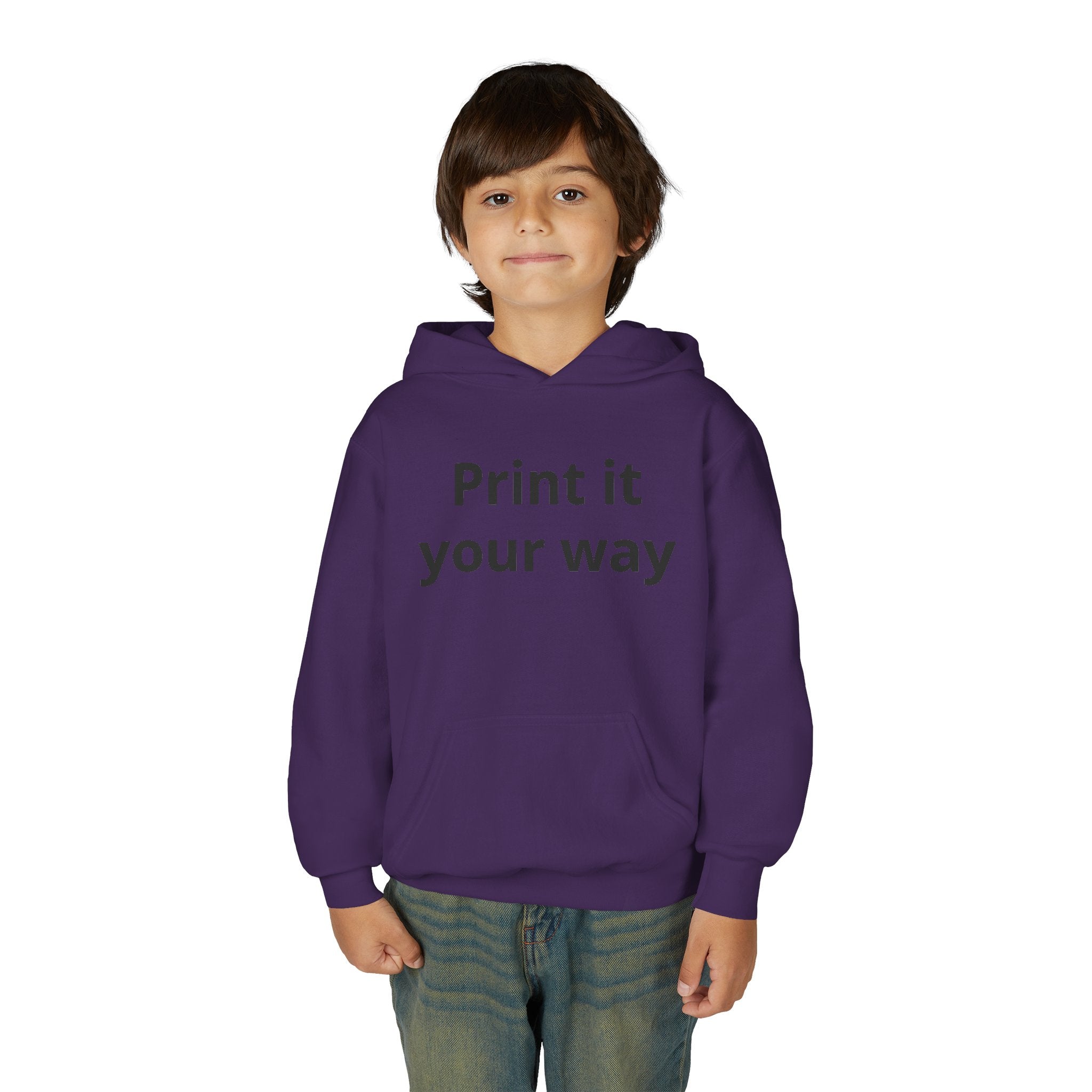 Hooded Sweatshirt Kids Print It Your Way | Custom Youth Hoodie