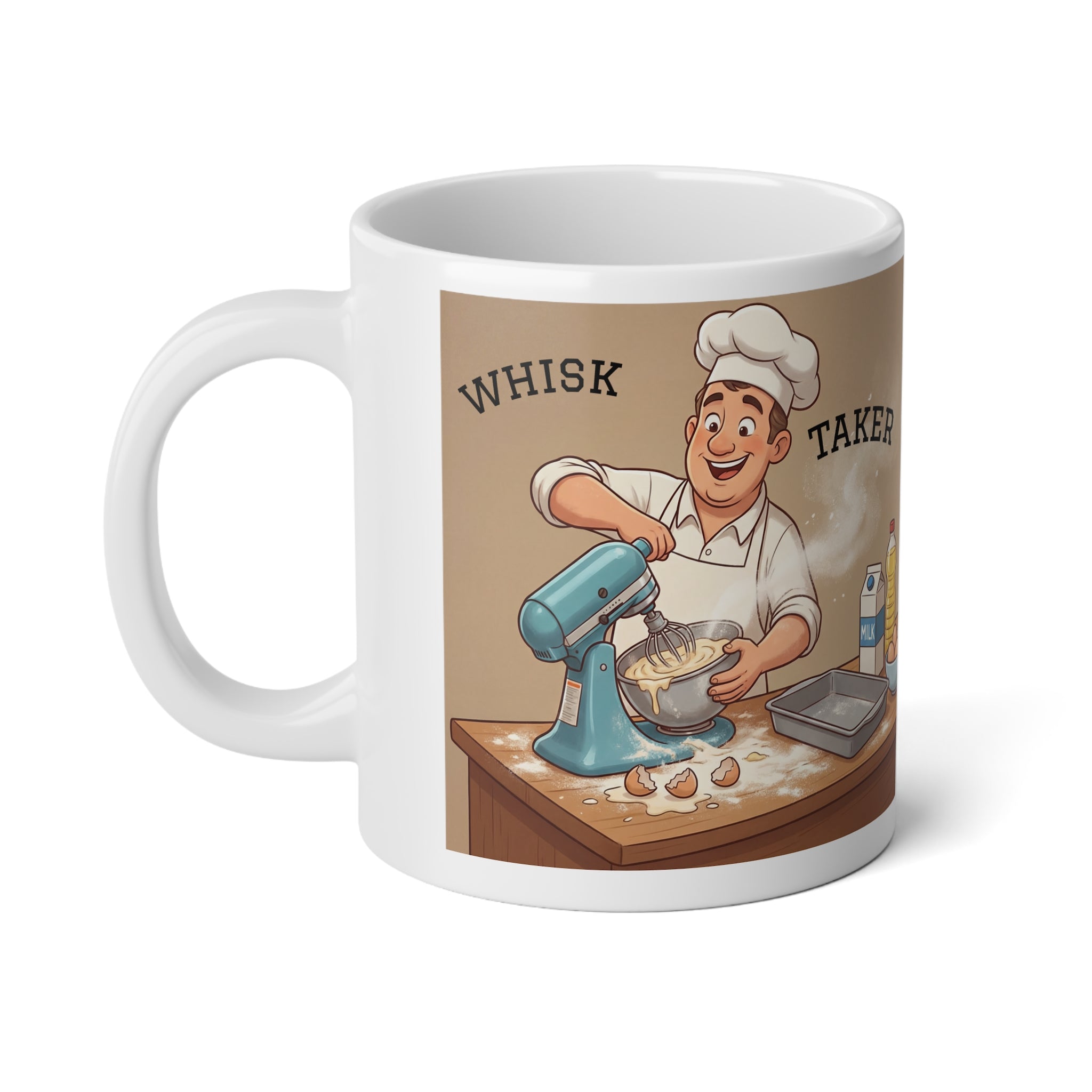Jumbo Mug Baker 20oz/ Whisk, Measure & Bake Coffee Cup