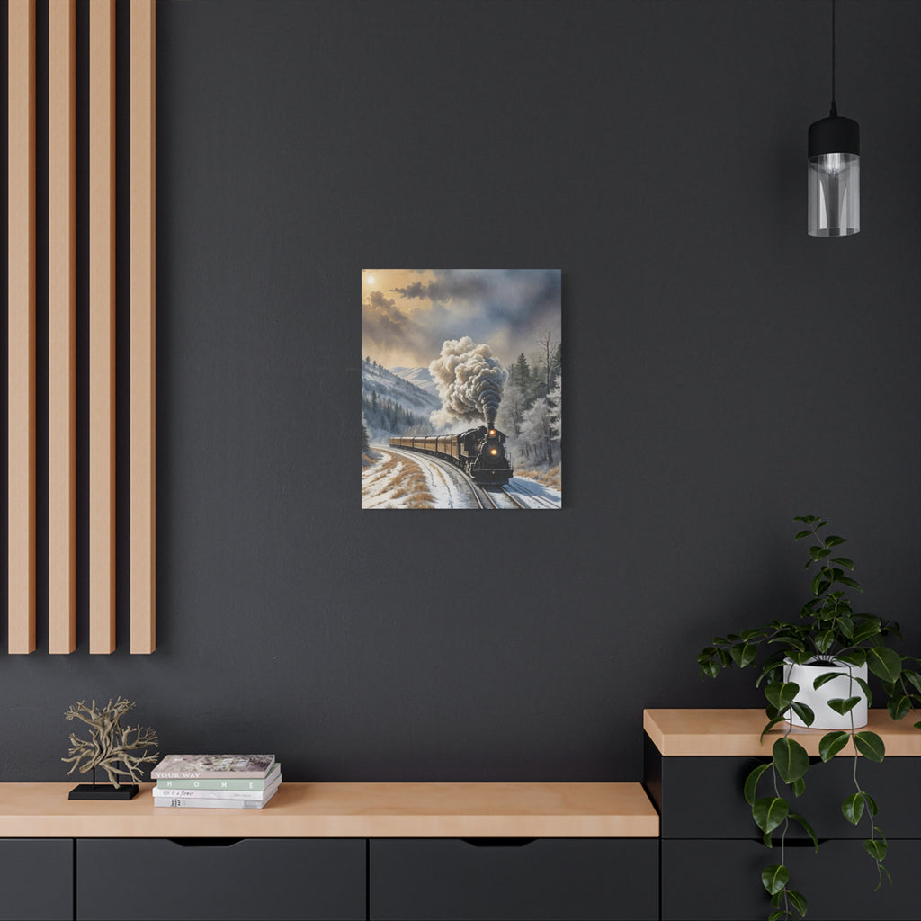 Matte Canvas, Steam Train  Stretched, 1.25"