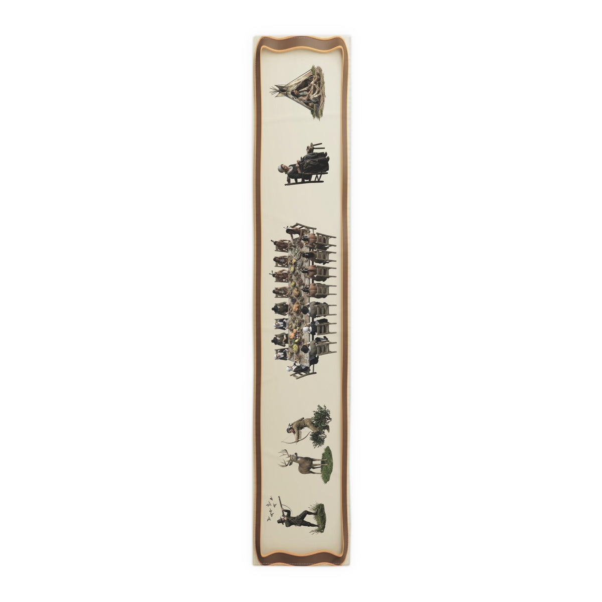 Thanksgiving Table Runner | Autumn Holiday Dining Decor (Cotton & Poly)