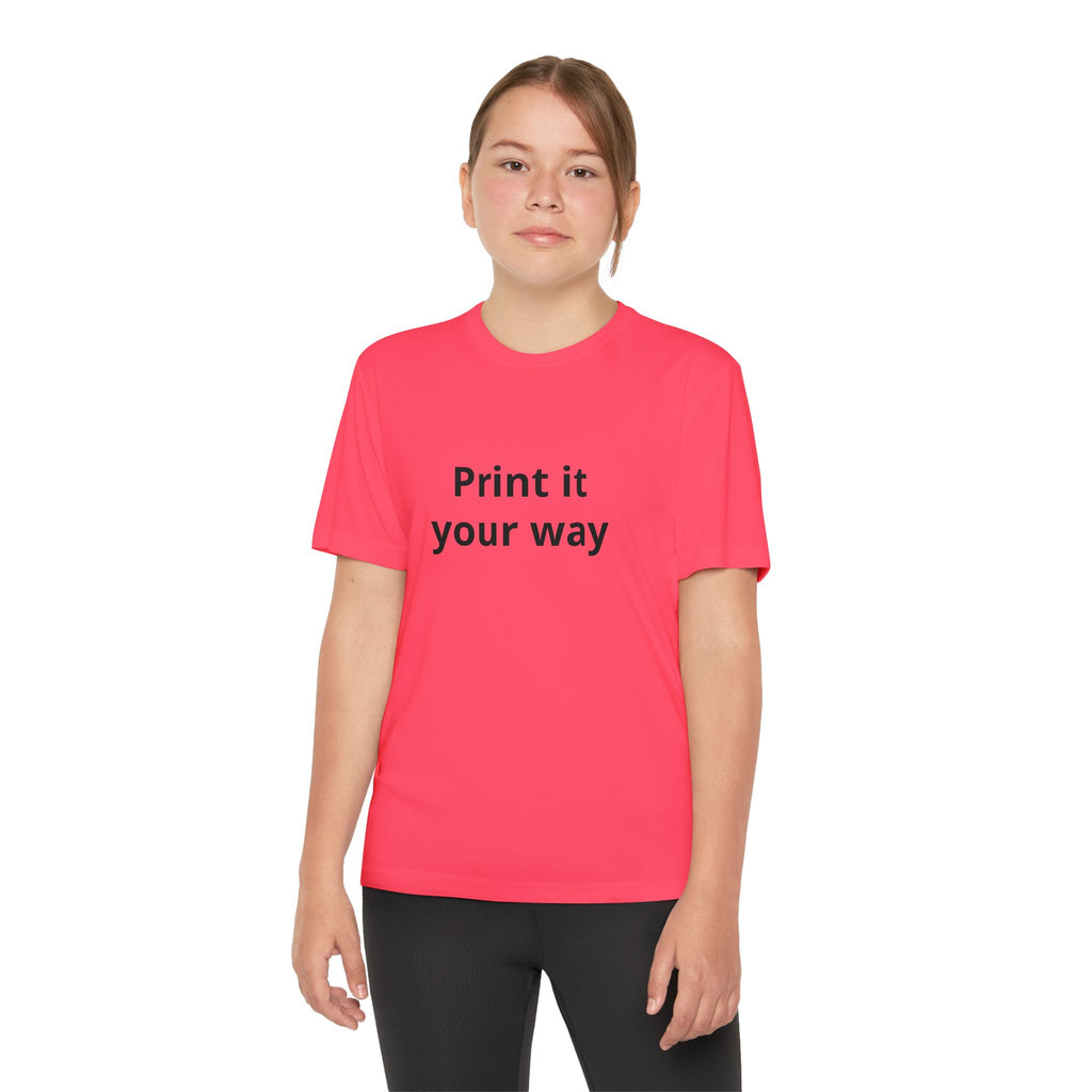 Print it your way Tee | Customizable Youth T-Shirt, Plain White Kids Tee