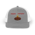 Happy Camper campfire Embroidered Snapback Cap | Trucker hat