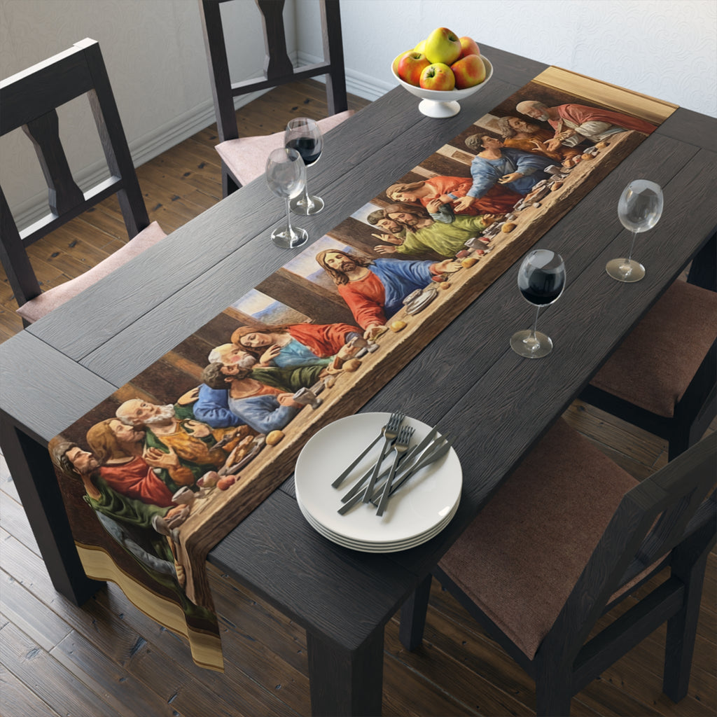 The Last Supper Table Runner | Religious Christian Dining Decor