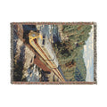 Vintage Passenger Train Woven Blanket | Scenic Rail Landscape
