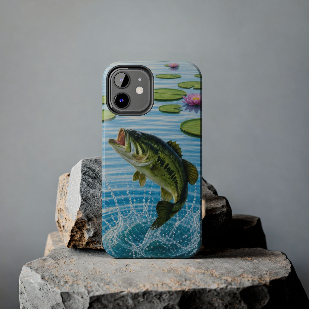 Largemouth Bass Jumping Phone Case | Tough Phone Case