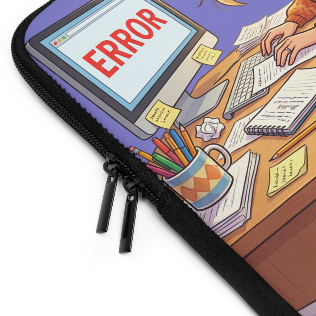 Error code: "My Sanity not found." Laptop Sleeve | Funny Work From Home Design