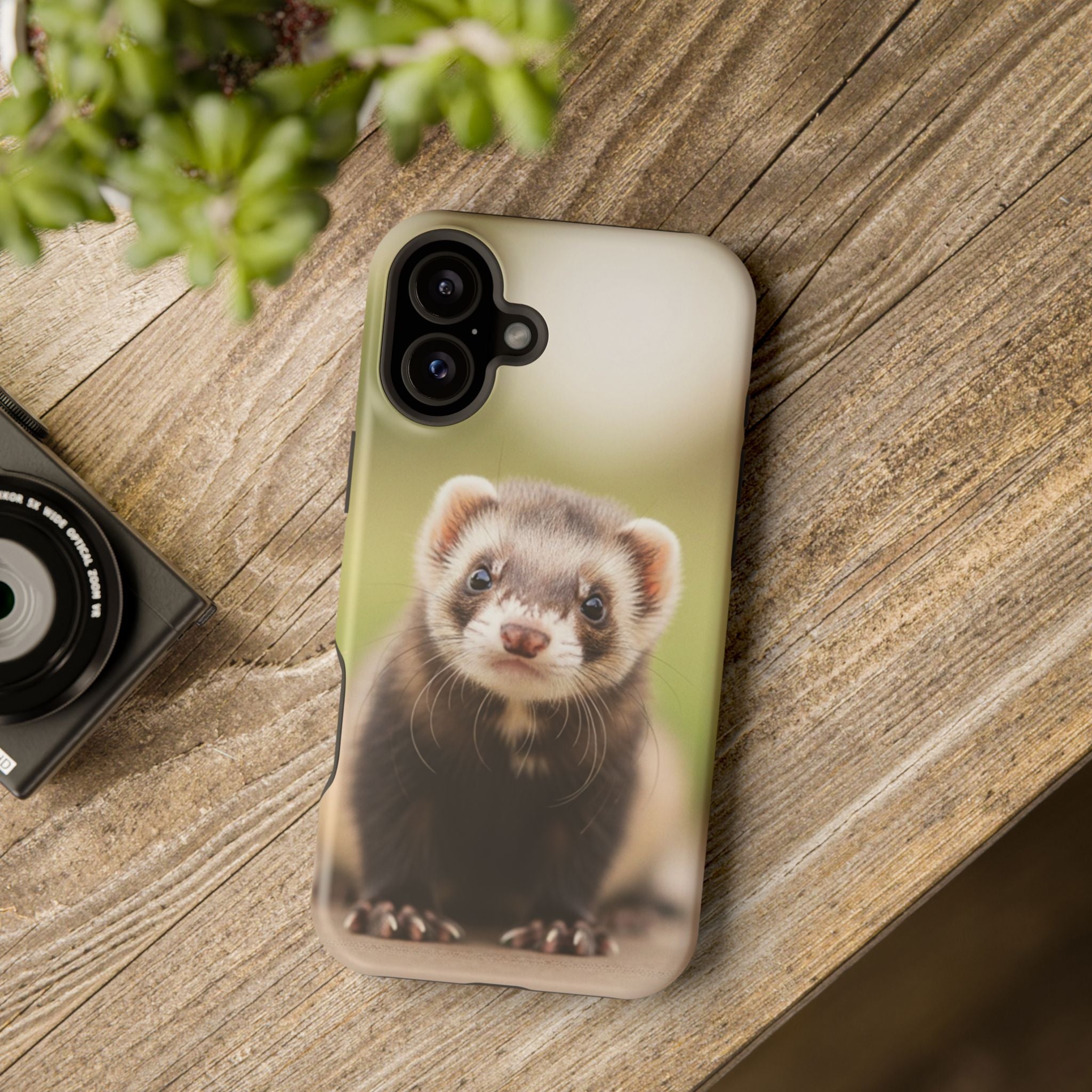 Cute Ferret Portrait Phone Case