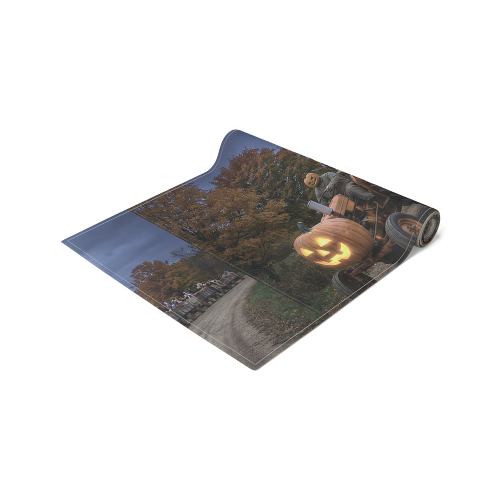 Halloween Pumpkin & Full Moon Table Runner