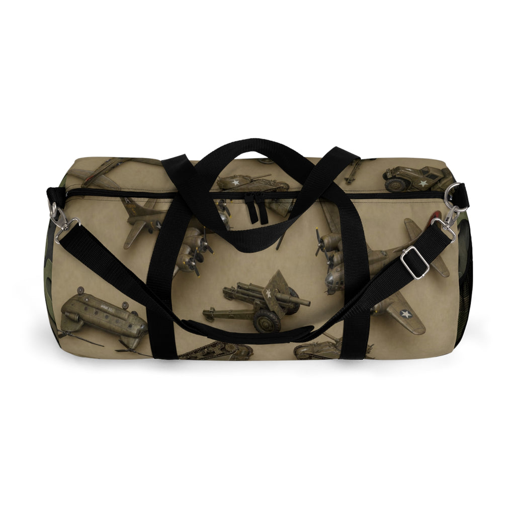 Vintage Tools Pattern Duffel Bag — Retro Carpenter Travel & Gym Bag