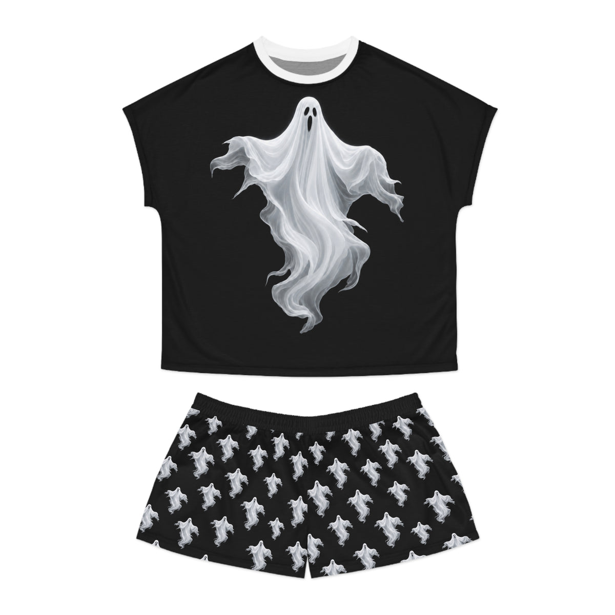 Floating Ghost Pajama Set | Women's Short Pajama Set