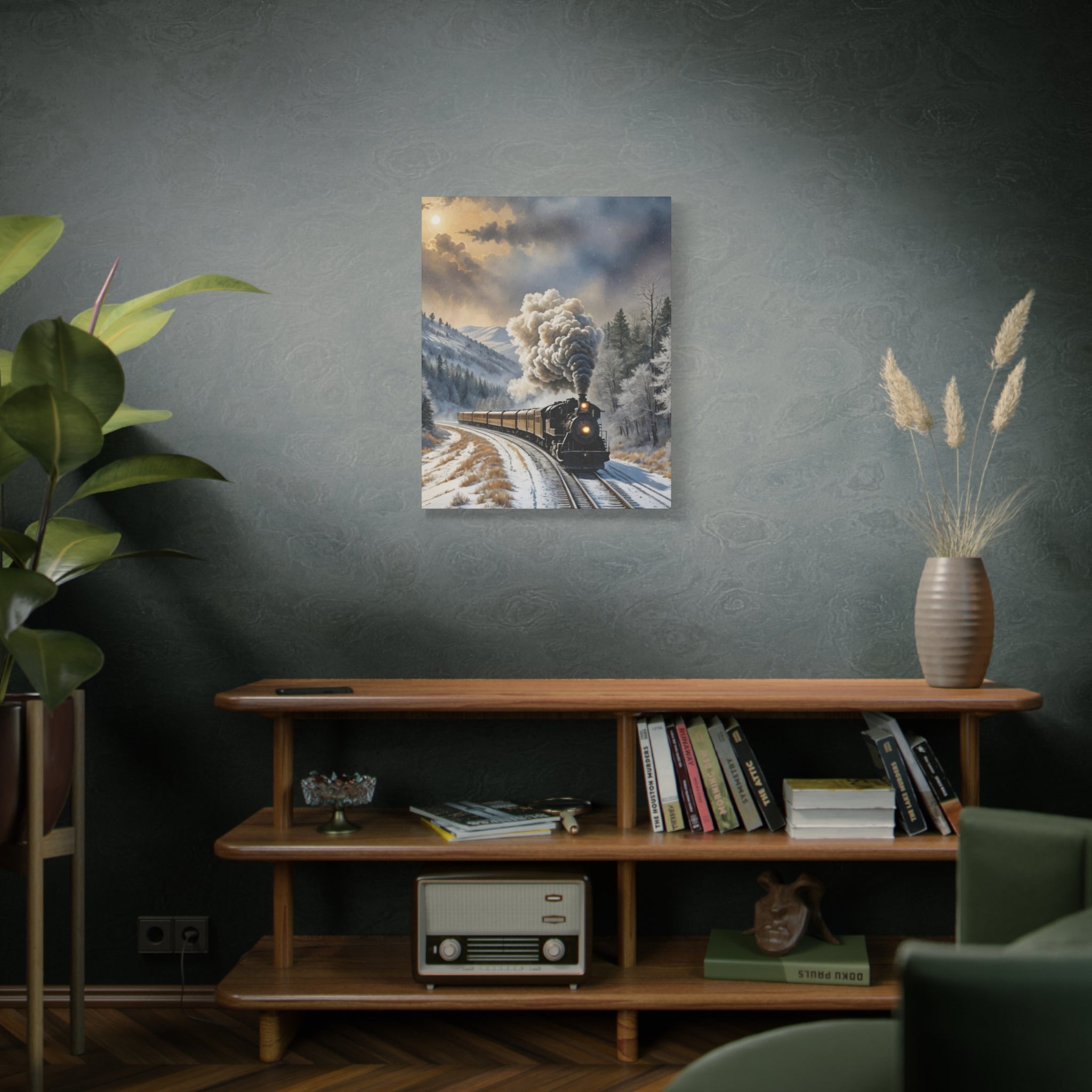 Matte Canvas, Steam Train  Stretched, 1.25"