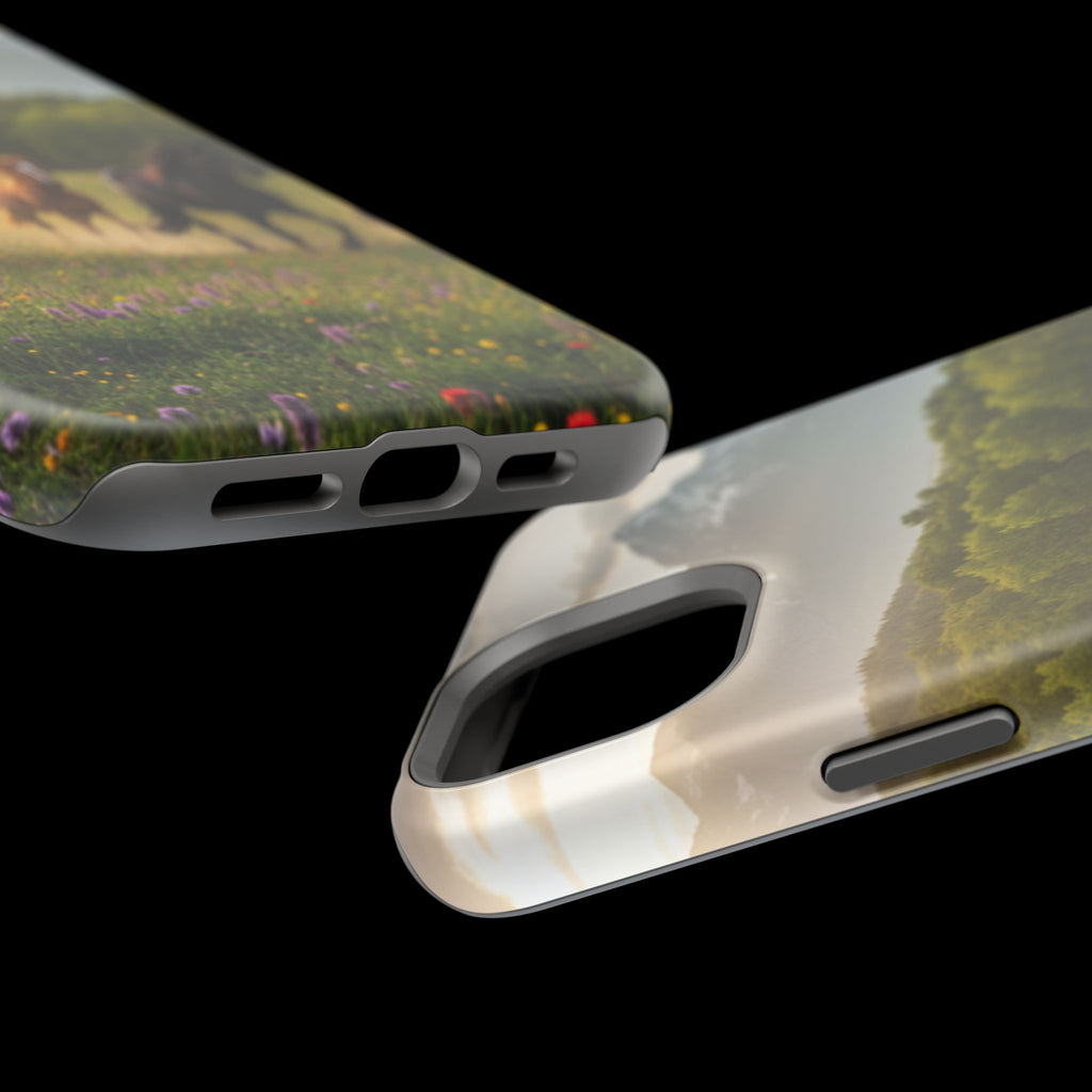 Running Horses Phone Case | Magnetic Impact-Resistant Case