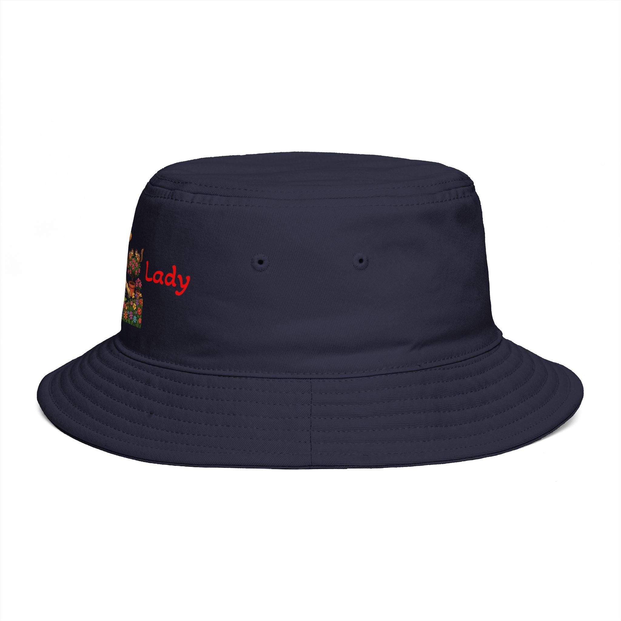 Plant Lady bucket hat | lady planting flowers floral gardening design