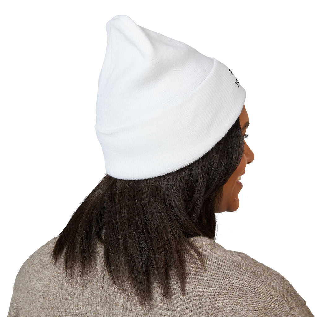 Print It Your Way beanie | Cuffed Embroidered Beanie, Custom Text