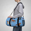 Blue Galloping Horses Duffel Bag / Equestrian Travel & Gym Bag