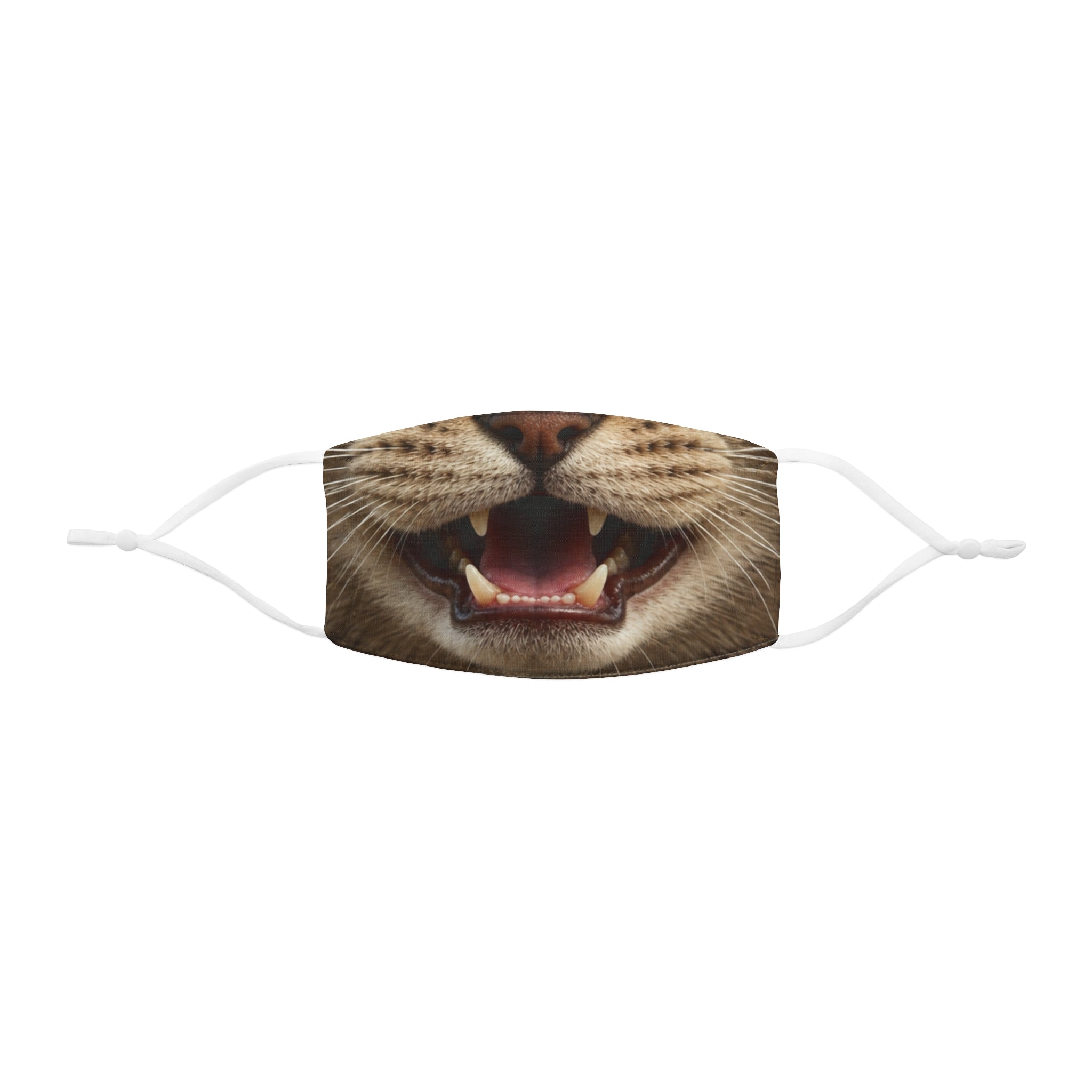 Cat Mouth Face Mask Snug-Fit Polyester Face Mask | Cute Cat Teeth Design