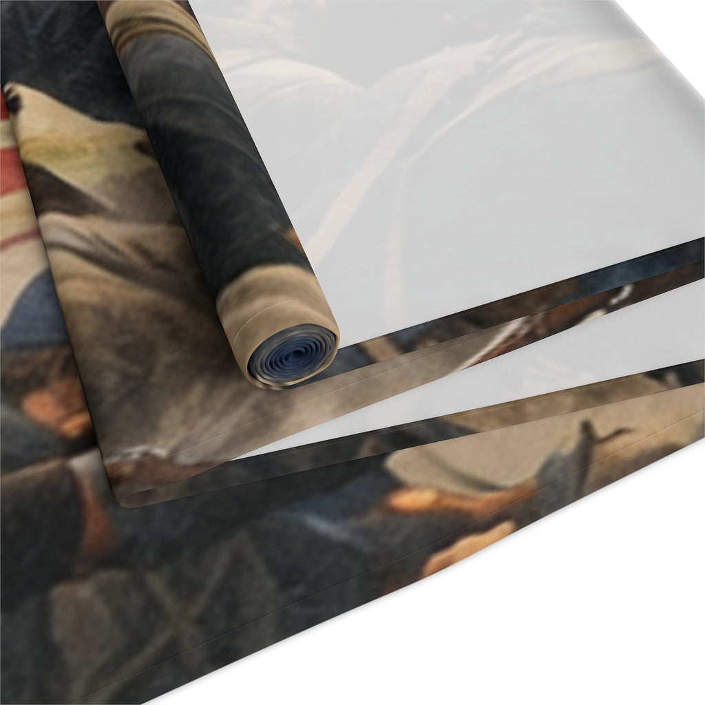 Civil War Soldiers Table Runner | Historical Battle Scene
