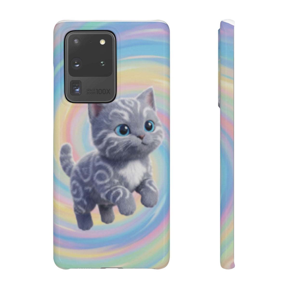 Gray Kitten Illustration Phone Case | Snap Case