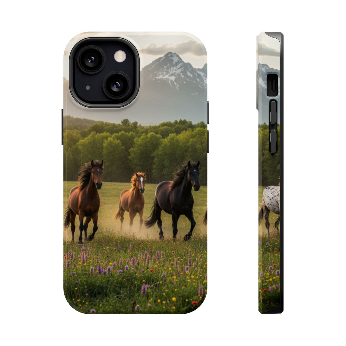 Running Horses Phone Case | Magnetic Impact-Resistant Case
