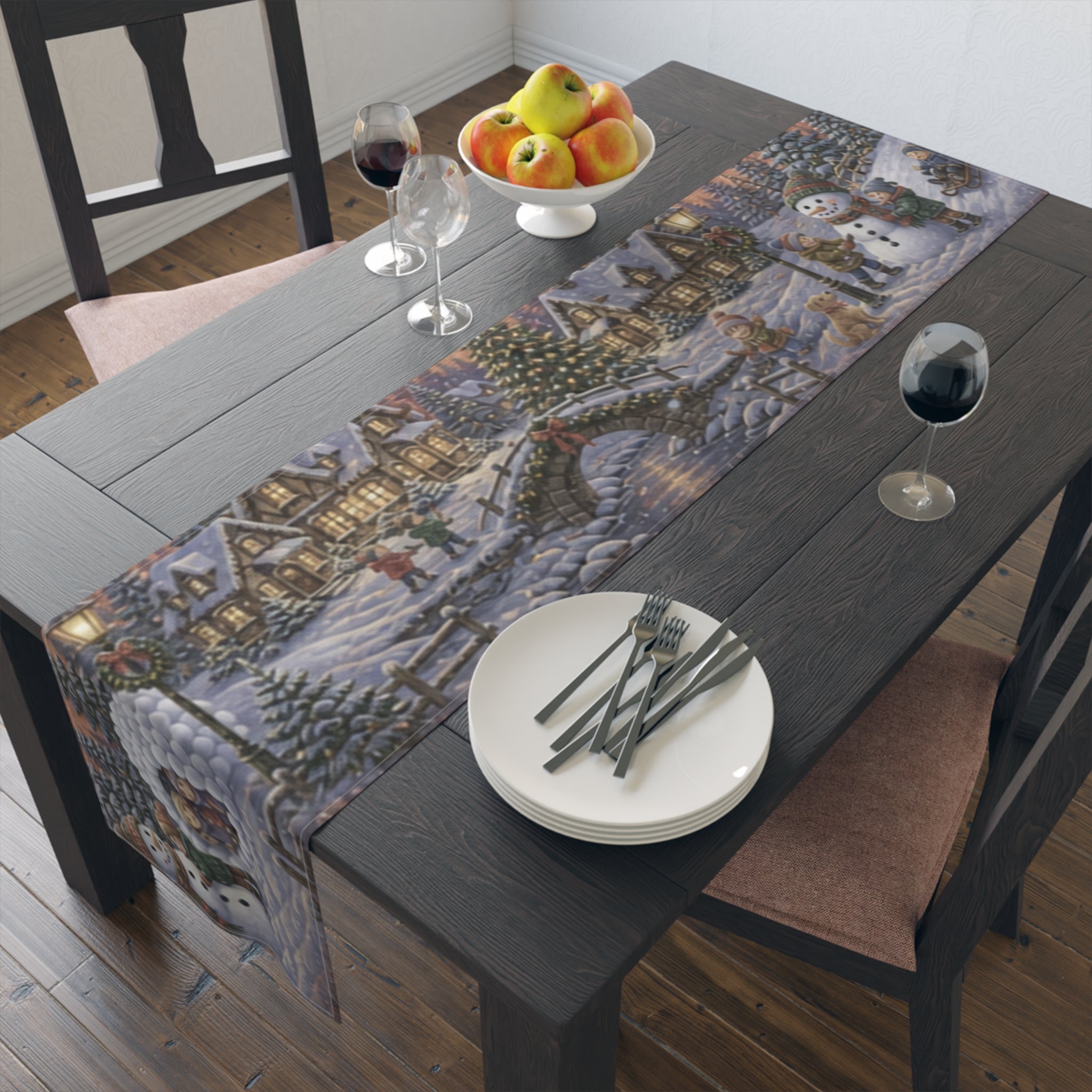 Winter Wonderland Table Runner | Holiday Table Decor