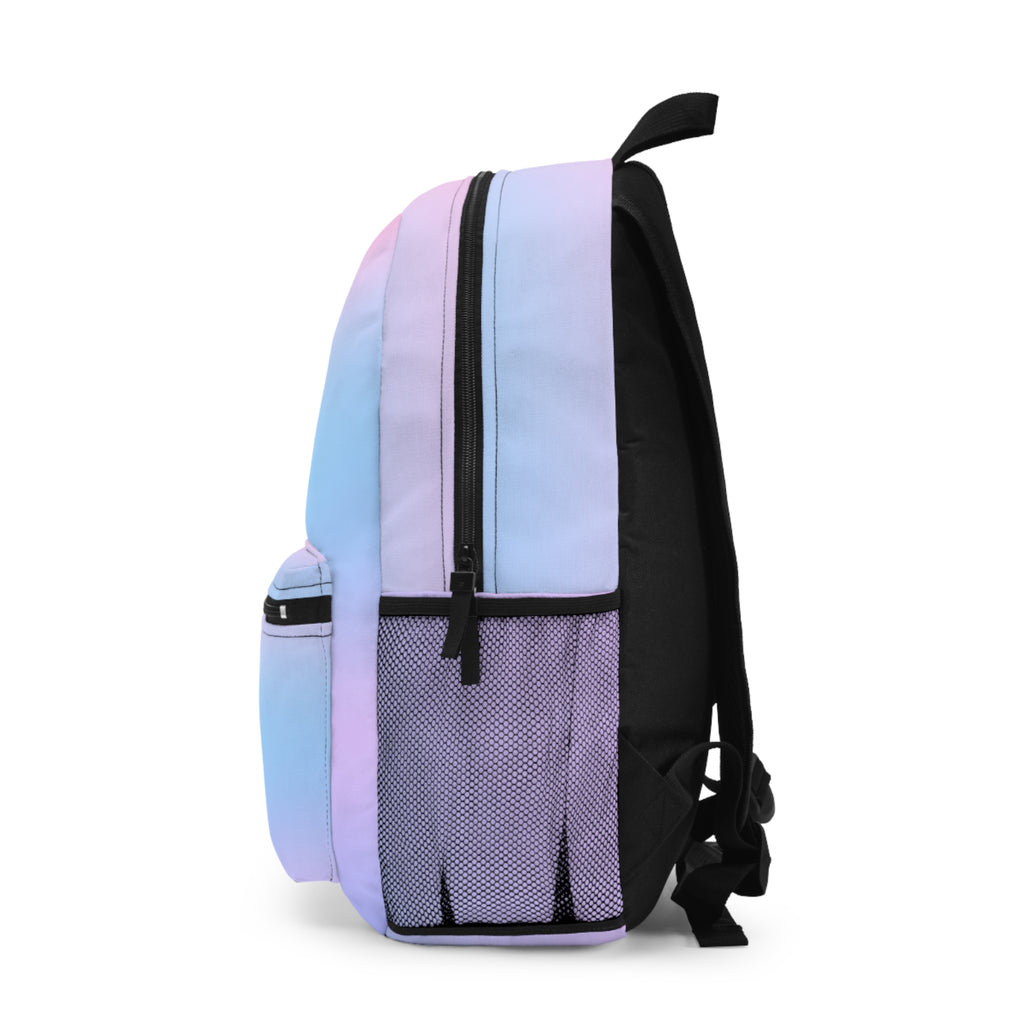 Pastel Ombre Backpack | Pink Blue Gradient School Bag