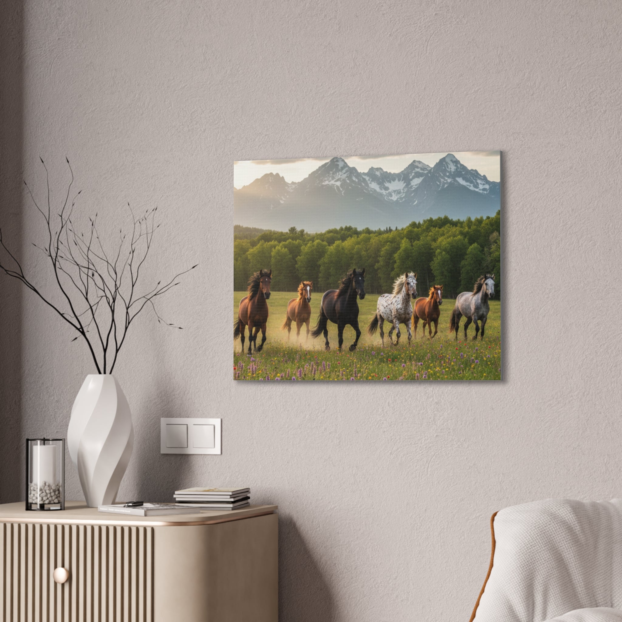 Wild Horses/Canvas Stretched, 0.75"