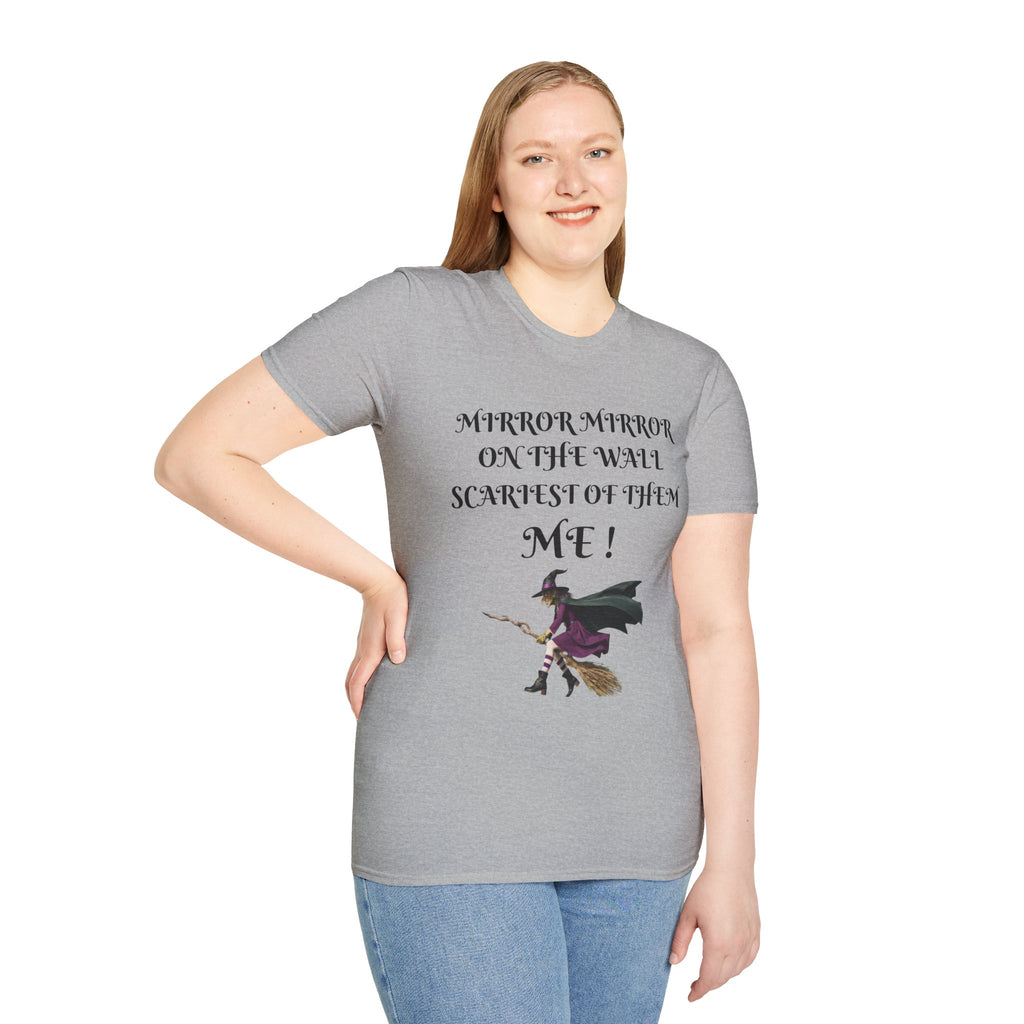 Mirror Mirror on the Wall Witch Illustration T-Shirt