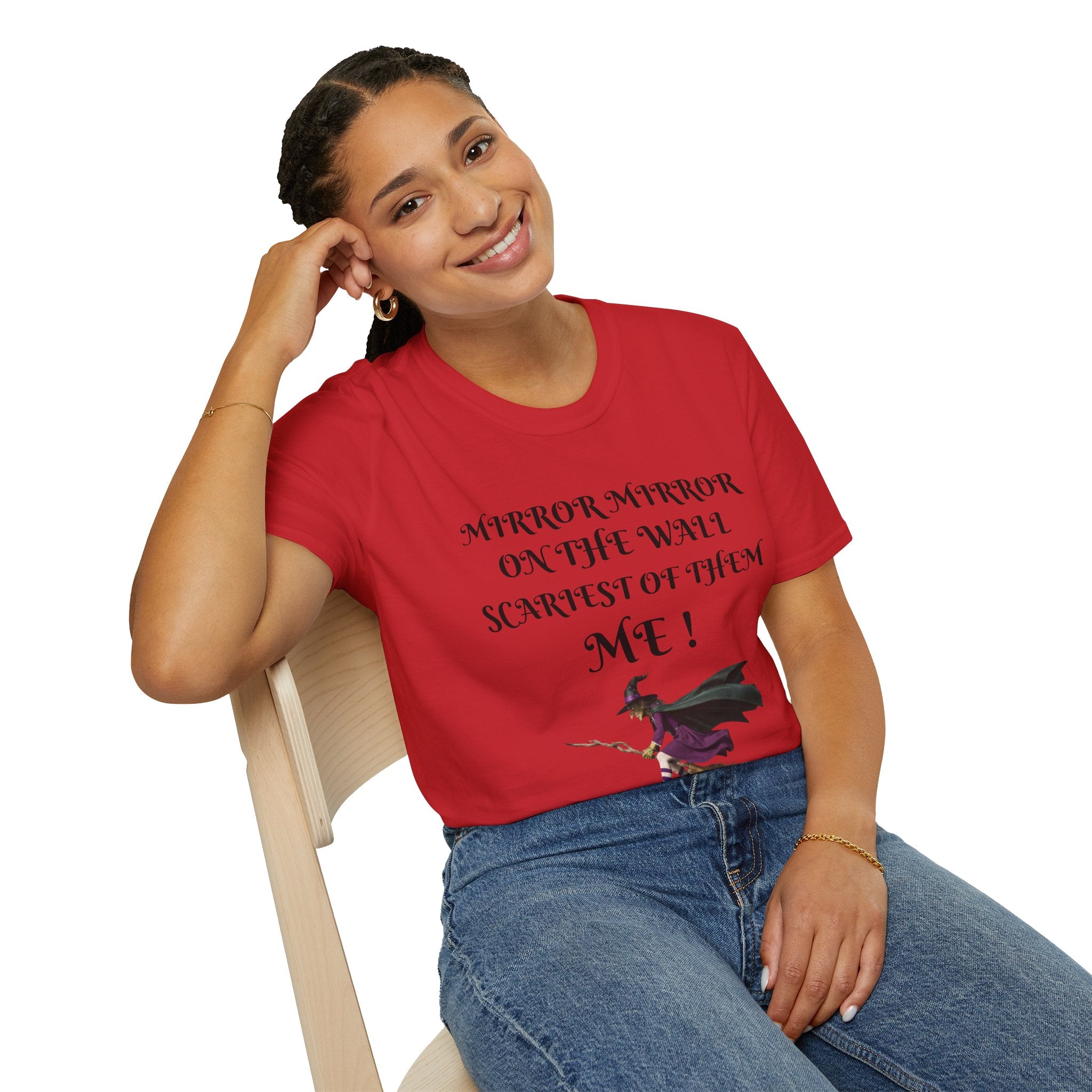 Mirror Mirror on the Wall Witch Illustration T-Shirt