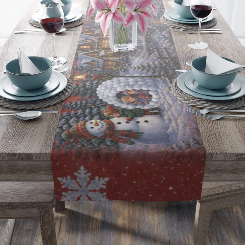 Winter Wonderland Table Runner | Holiday Table Decor