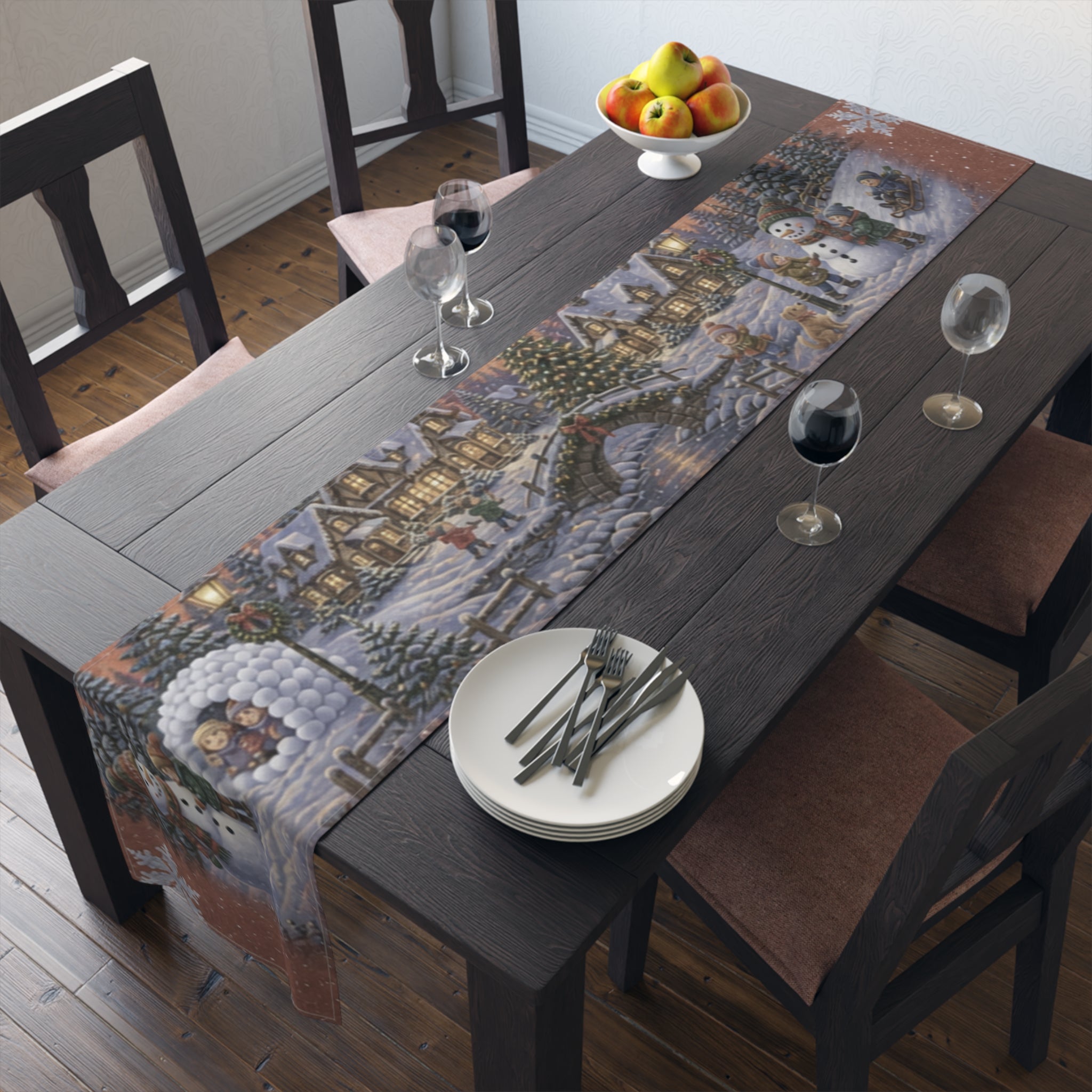 Winter Wonderland Table Runner | Holiday Table Decor