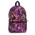 Girls Sporty Collage Backpack | Purple Sports Action