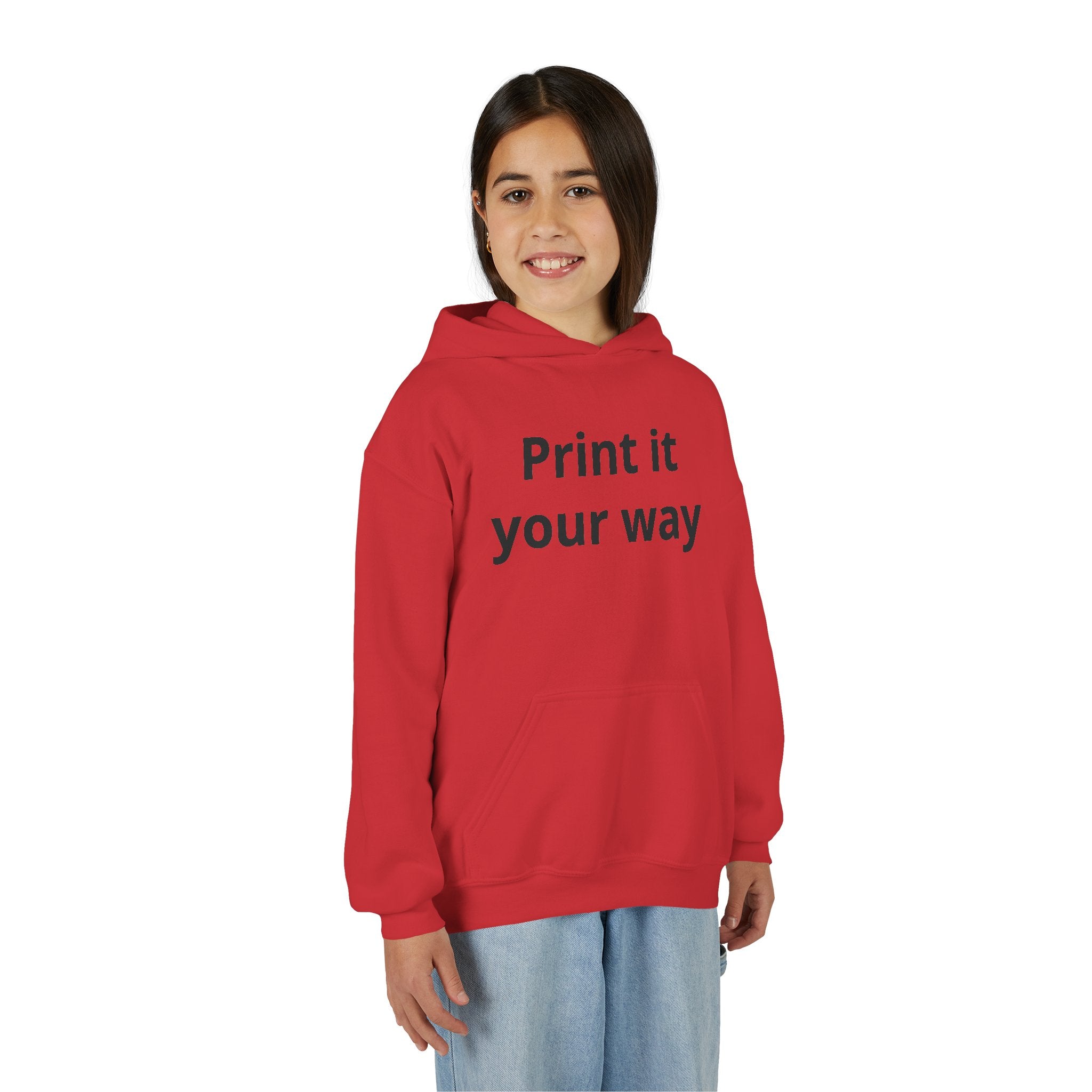 Hooded Sweatshirt Kids Print It Your Way | Custom Youth Hoodie