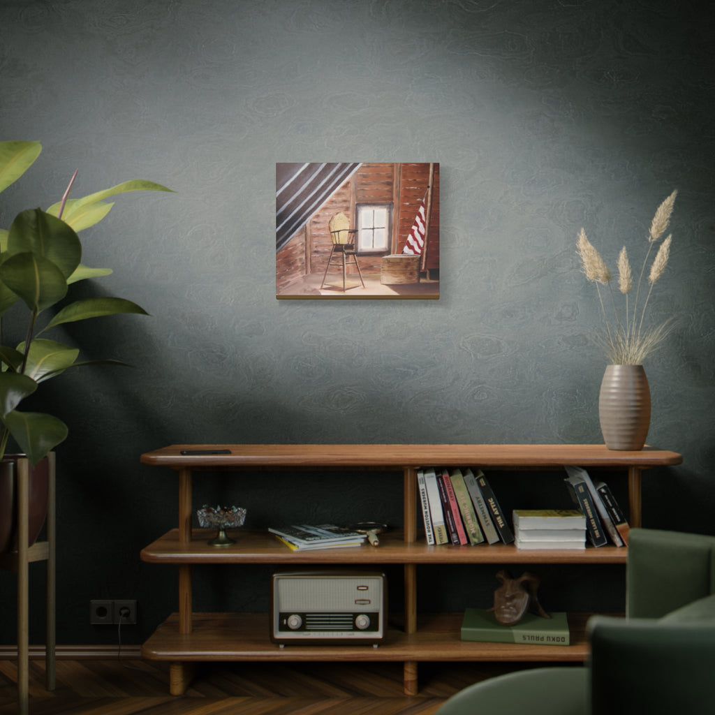 Vintage Attic Scene Canvas | Stretched Wall Art