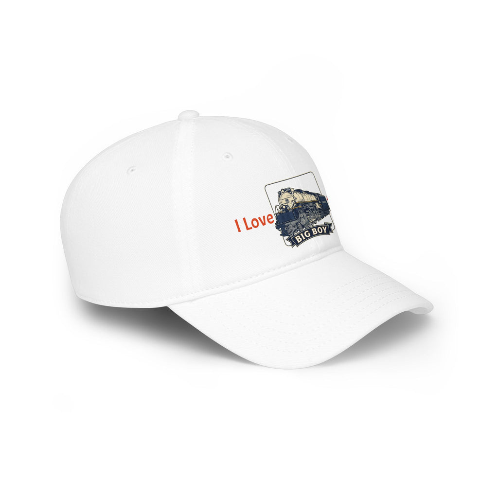 I Love Trains Big Boy Locomotive Low Profile Baseball Cap