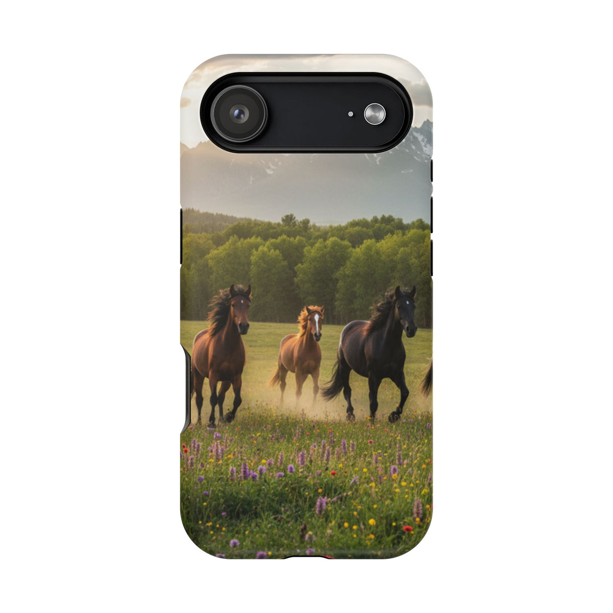 Running Horses Phone Case | Magnetic Impact-Resistant Case