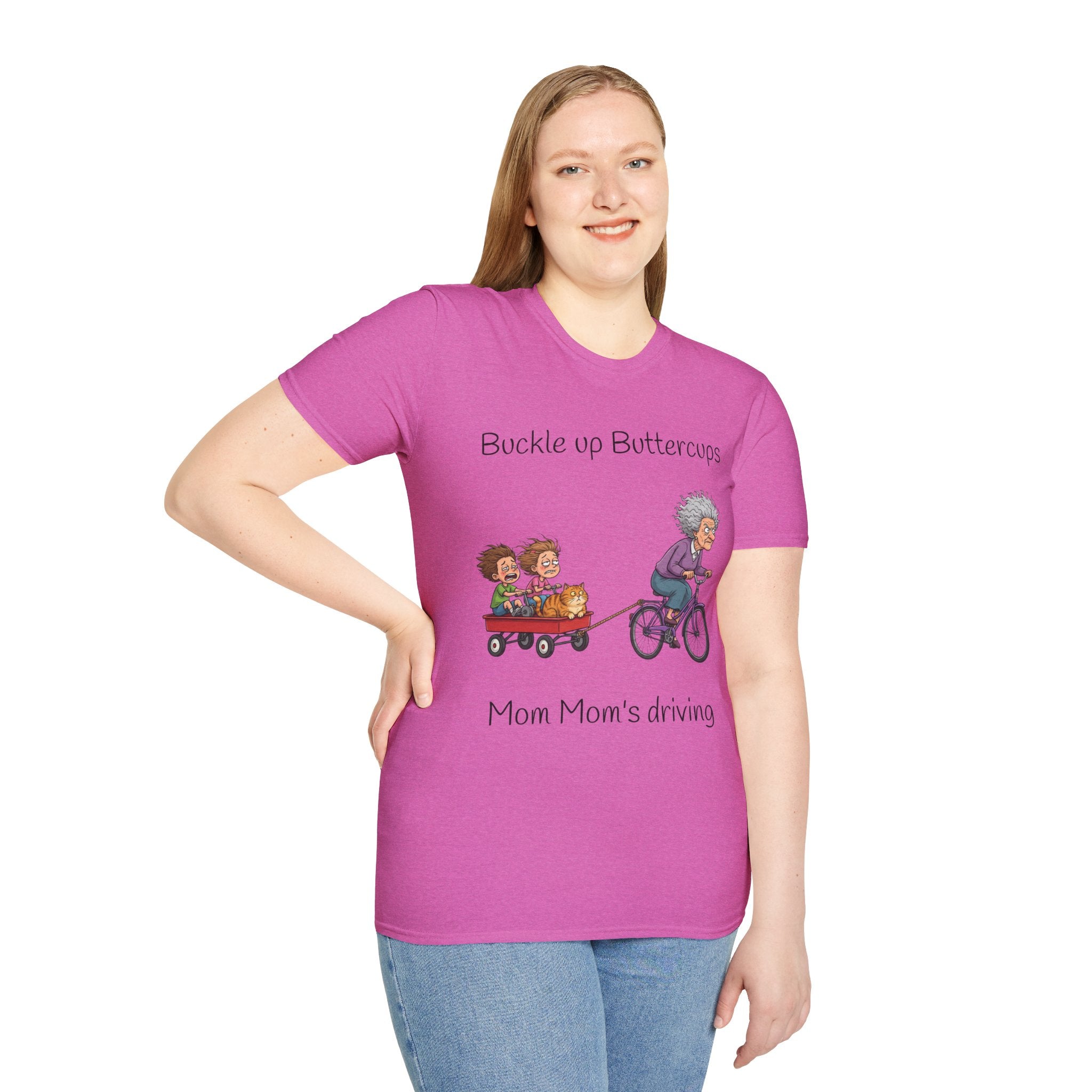 T-Shirt Buckle Up Buttercups Mom Mom Driving| Funny Grandma Tee