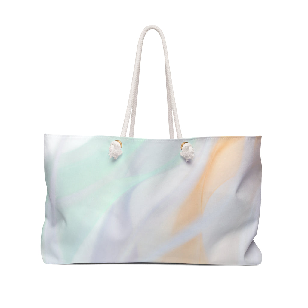 Weekender Bag/Pastel Marble Waves | Soft Abstract Travel Tote