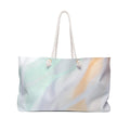 Weekender Bag/Pastel Marble Waves | Soft Abstract Travel Tote