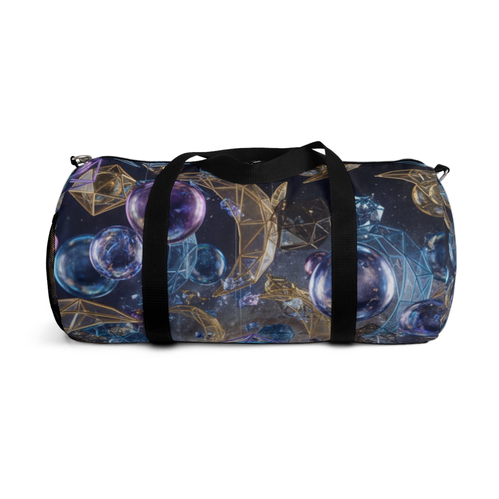 Duffle Bag Celestial Gems/ Moon and Crystal Pattern Travel Bag