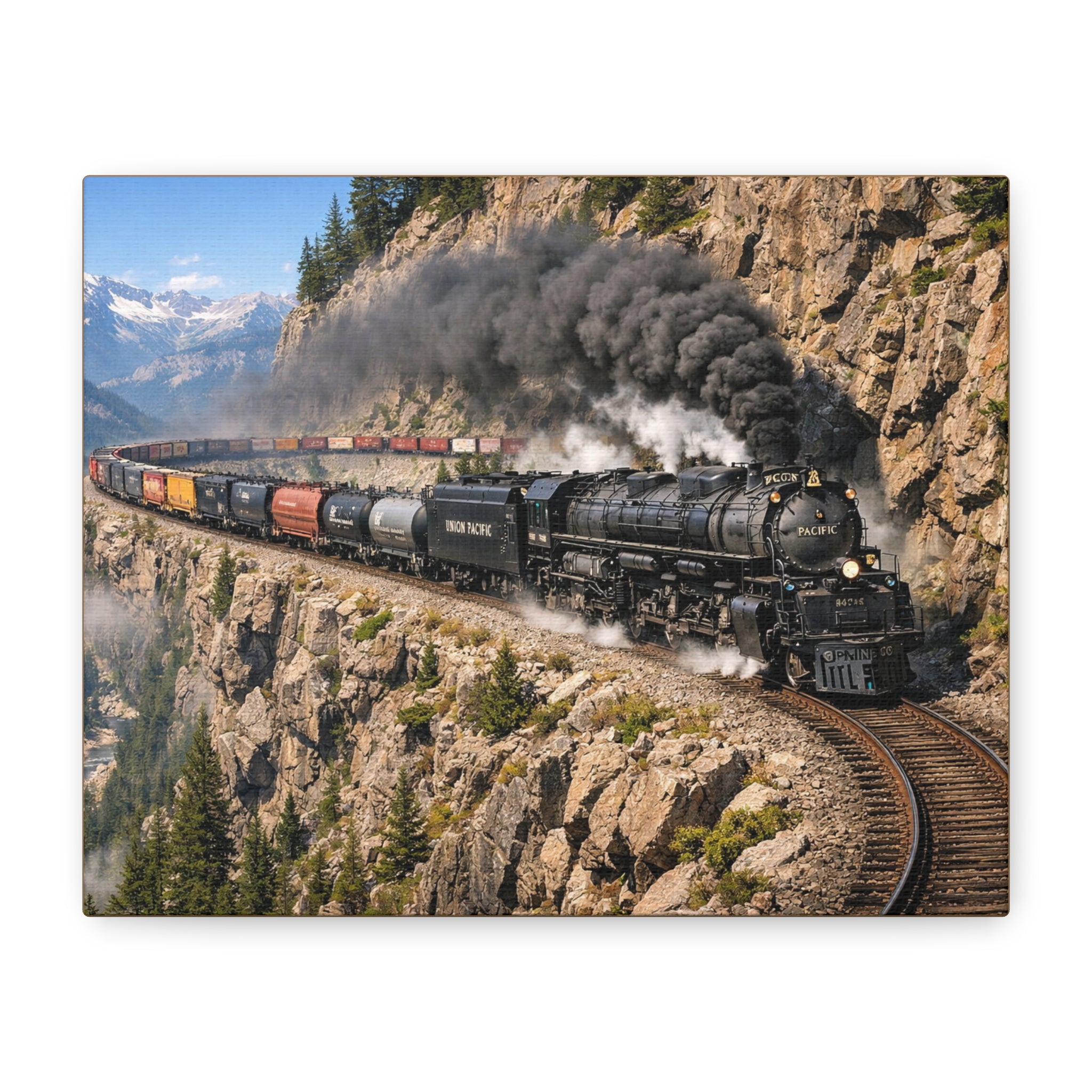 Big Boy Steam Locomotive Train Canvas